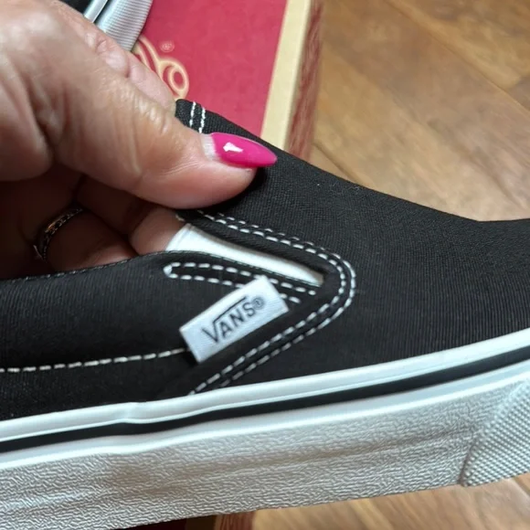 Vans Black Slip-On Sneakers - Picture 8 of 8